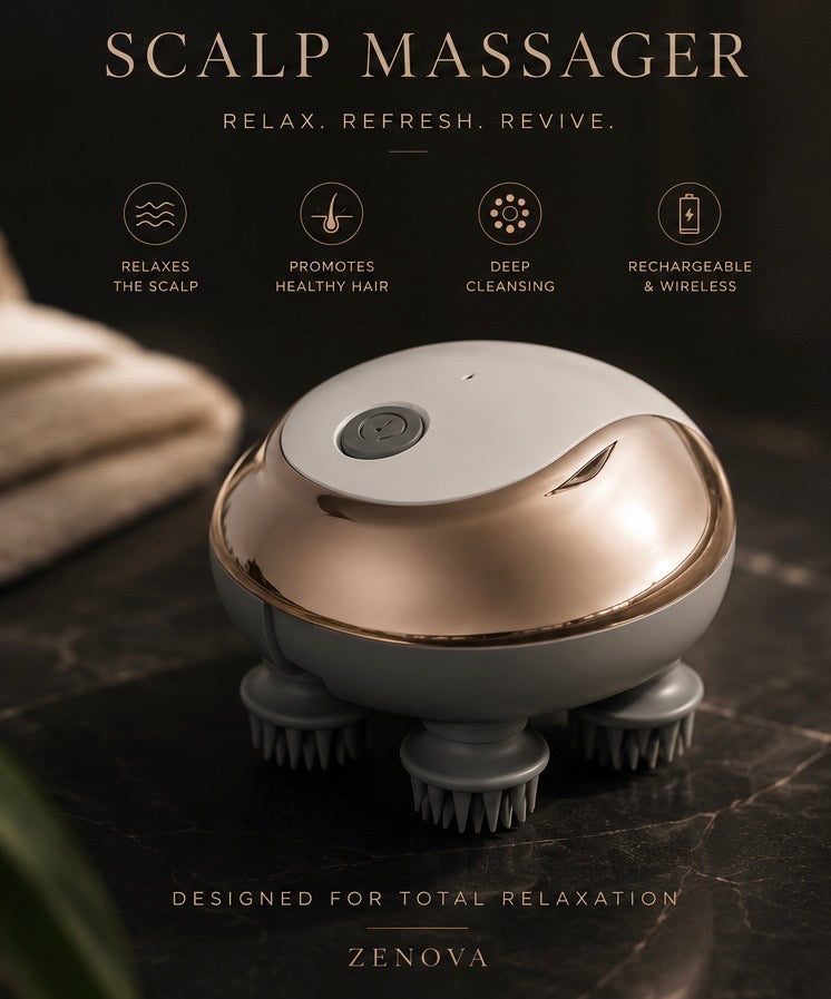 Electric scalp massager for head message