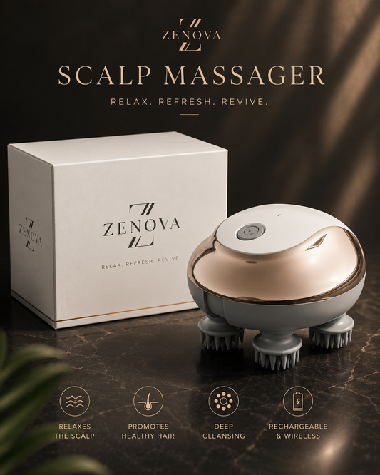 Electric scalp massager for head message