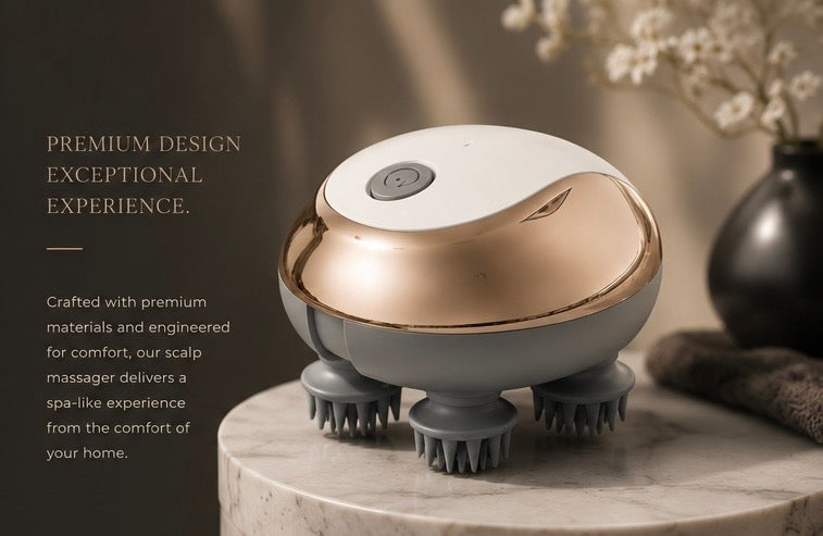 Electric scalp massager for head message