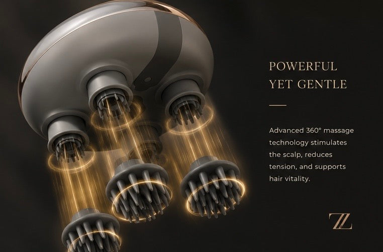 Electric scalp massager for head message