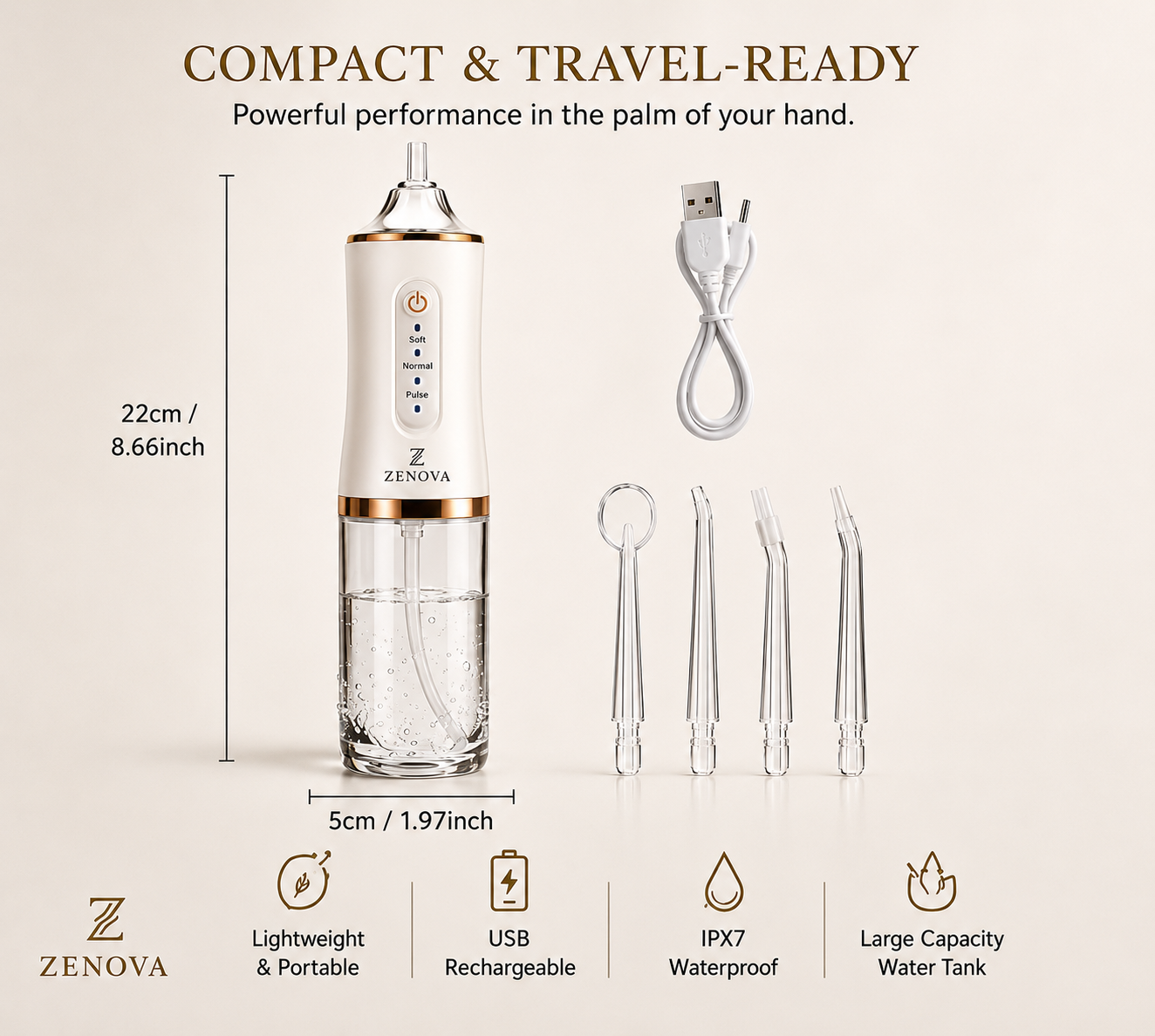 Zenova Airclean Water Flosser