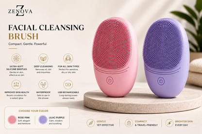 Electric Silicone Facial Cleansing Brush – Deep Pore Clean & Gentle Exfoliation