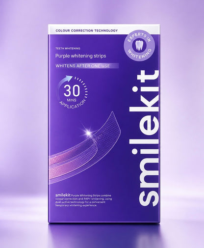 SmileKit Purple Teeth Whitening Strips (14 Pairs)