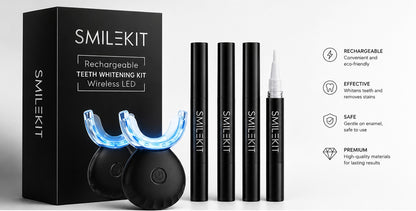 Wireless LED Teeth Whitening Kit – Professional At-Home Smile System