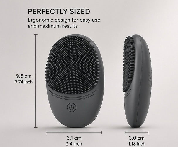 Electric Silicone Facial Cleansing Brush – Deep Pore Clean & Gentle Exfoliation