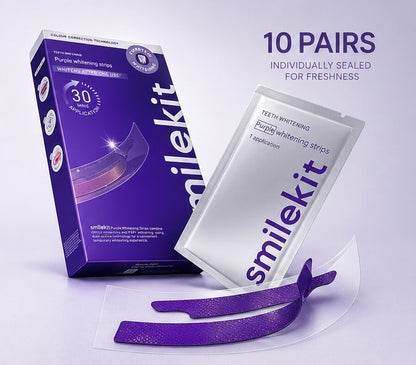 SmileKit Purple Teeth Whitening Strips (14 Pairs)